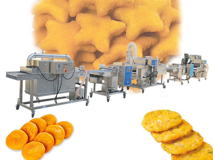 automatic fried patty production line for sale