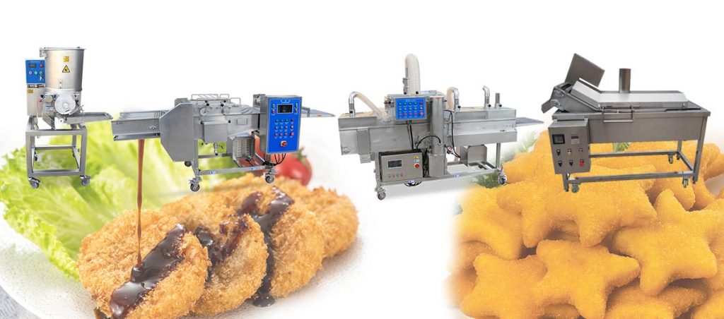 semi-automatic fried patty production line