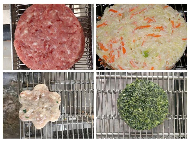 meat & vegetable patties processing effect