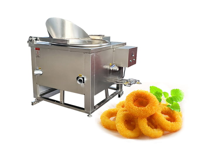 onion rings frying machine