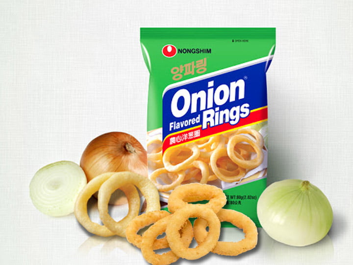 commercial production of crispy onion rings